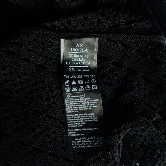 All Saints Cass Layered Look Crochet Crop Top - Size XS - Picture 7 of 9